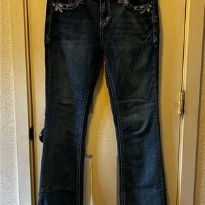 Grace in LA Dark Blue Boot Cut Jeans